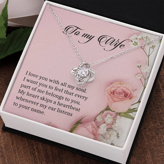 To My Wife |  Love Knot Necklace